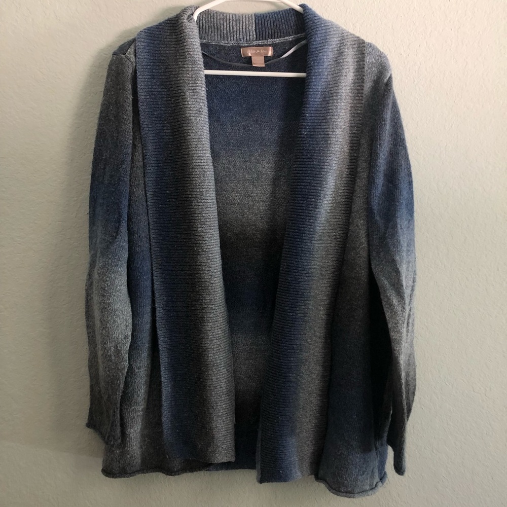 Shades of blue and gray like the sky, the perfect sweater for any season.